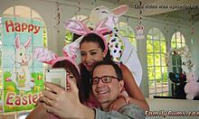 Petite Brunette Teen 18+ Fucked Hard by Stepuncle in Taboo Bunny Roleplay