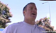 Horny blonde wife nailed?