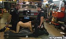 two officers arrest guy then fuck him hard in office!