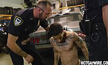 two officers arrest guy then fuck him hard in office!