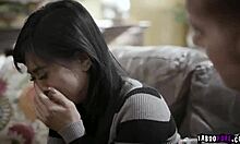 Asian teen fucked doggystyle hard