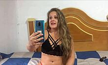 Latina and blonde share big cocks in whatsapp group orgy