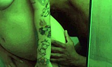 cousin and i save water showering together