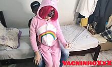 Bareback anal with a hot girlfriend and a big cock