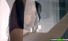 nadya nice enjoys a relaxing ride that curls her toes in delight