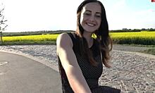 young chloe shows devotion by taking a ride in german amateur scene