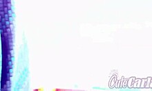 carla feels excited while stripping and fingering