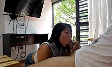 I arrive home and she invites me to fuck