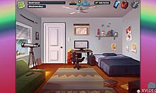 Brunette Teen Riding Monster Dildo!