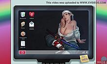 Brunette Teen Riding Monster Dildo!