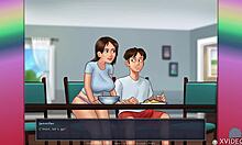 Brunette Teen Riding Monster Dildo!