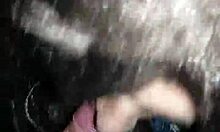 Young French crossdresser experiences first blowjob in stockings