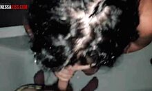 My wife sucks my step brother's dick with deepthroat and handjob