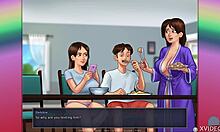 Brunette Teen Riding Monster Dildo!