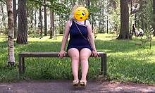flashing upskirt in the park gets me so wet