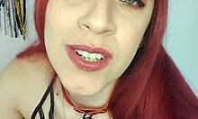 Hey, check how sexy this redhead babe looks in close-up POV!