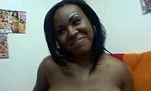 Ebony amateurs fuck and ride cock in office threesome!