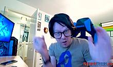 This slutty British amateur blows nerds in hardcore first-time action! 😜