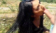 i love watching my brunette girlfriend get fucked doggystyle outdoors