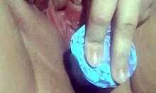 i was fucking my cum filled pussy with that dino dildo, feeling so horny and wet