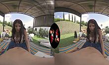 Wow, look at this cute teen's sexy areolas in 5K VR!