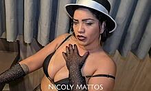 She takes on the biggest cock in her ass, no fear for this prostitute.