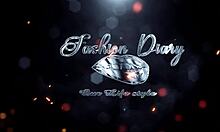 sexy office worker tries on clothes after anal assfucking