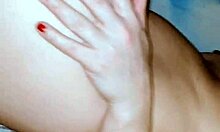 Milf masturbating with sex toy closeup