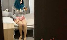 Im hiding in the closet to prank my step-sister but she starts masturbating with orgasm roleplay