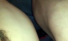 me and my wife exploring our hairy natural tits 😈