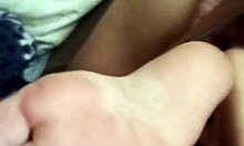 Latina teen tastes condensed milk on feet and big cock after motorcycle fall