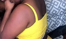 BBW slut sucking big black cock in POV 😈