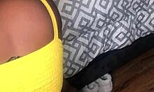 BBW slut sucking big black cock in POV 😈