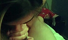 My Hot Wife Sucking Me Dry with Wild Passion