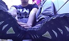 Feel my sweaty dark socks and tight ass