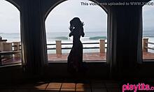 Beautiful indian teen angel constance performs sensual striptease naked