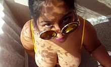 Asian student couple in homemade celebrity scene