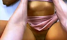 petite latina stepmom dominated in bed