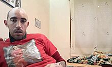 Melvincoficial's solo home session with fake vagina