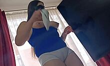 Empleada Puta Shows Off Her Massive Pussy on Camera