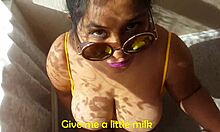 Asian student couple in homemade celebrity scene