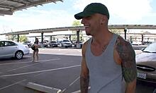 Fucking Sexy All-Natural Brunette in Missionary, Bent Over, with Cum in Mouth