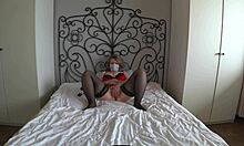 Mature MILF Plump Ass Big Boobs Masturbates On Bed!