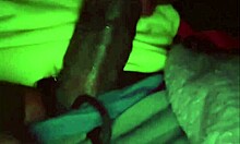 Watch This Ebony Teen Suck That Big Black Cock At The Movies!