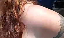 Look at this Italian amateur with big natural tits getting her cock fucked hard.