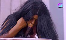 Ebony Latina Enjoys Public Moments with Young Companion