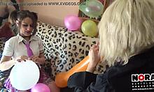 sexy balloon tits lesbian fun with amateurs 😘