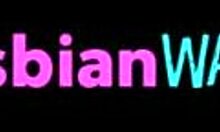 Wow, lesbian babes lick pussy outdoors in scissoring action!