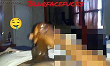 a young teen masturbates with a big black cock, leading to a massive cumshot