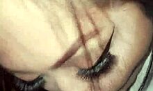 Chicana sucks monster cock deepthroat